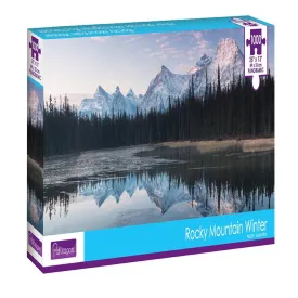 1000-Piece Rocky Mountain Winter Panoramic Puzzle 3101270