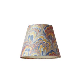 18cm pendant shade in gold paive hand made marbled paper