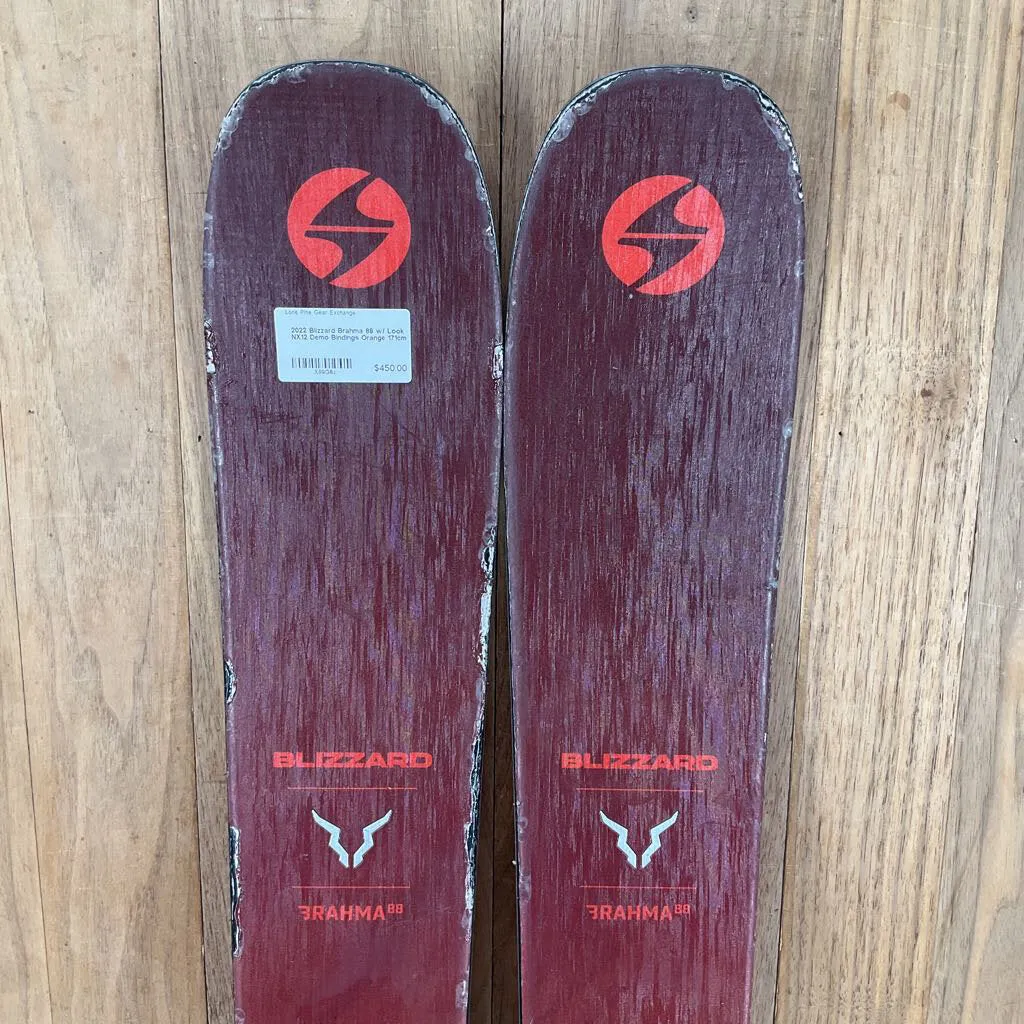 2022 Blizzard Brahma 88 w/ Look NX12 Demo Bindings