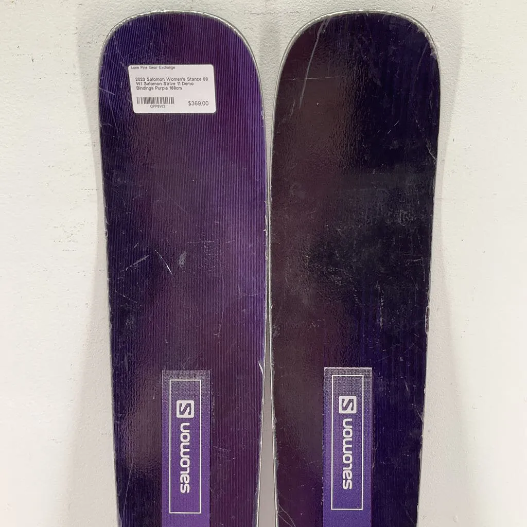 2023 Salomon Women's Stance 88 W/ Salomon Strive 11 Demo Bindings