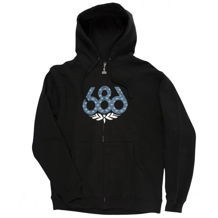 687 Wreath Men's Sweatshirt - Black