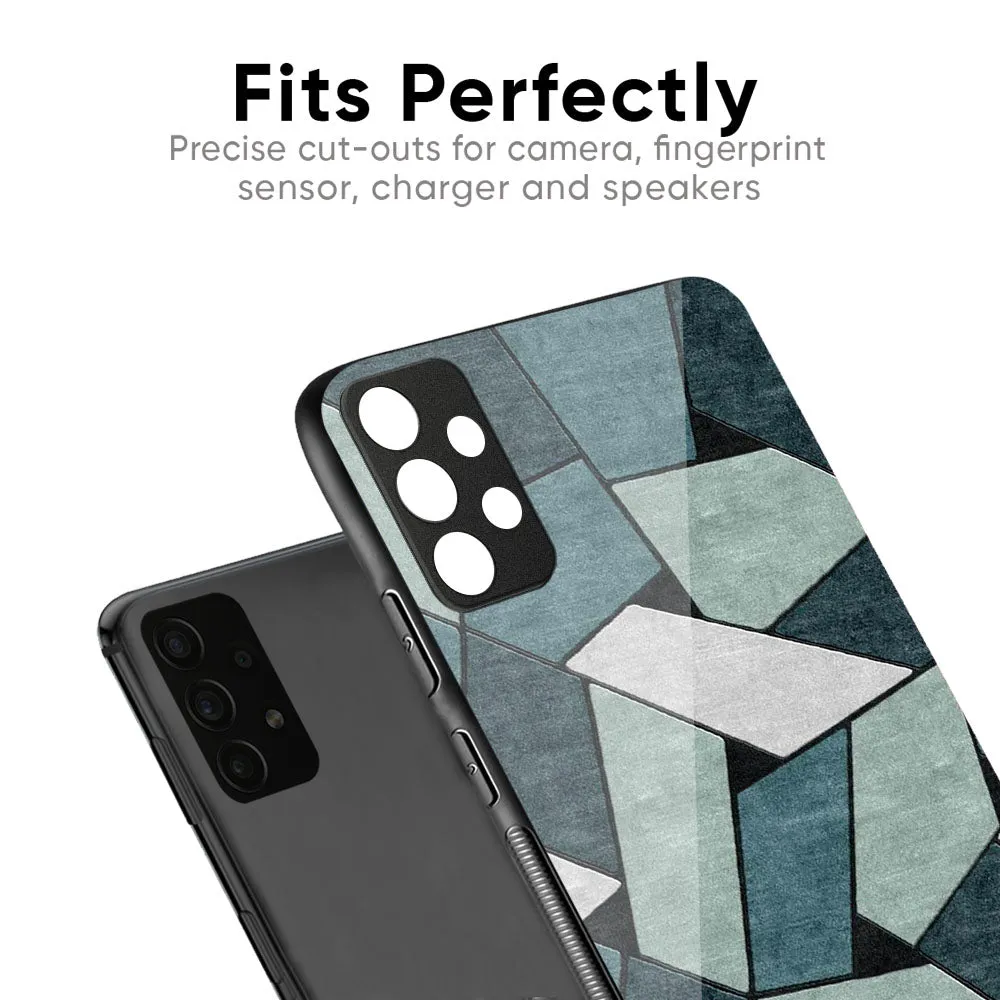 Abstact Tiles Glass Case for Oppo Reno 12 5G