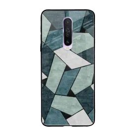 Abstact Tiles Glass Case for Poco X2