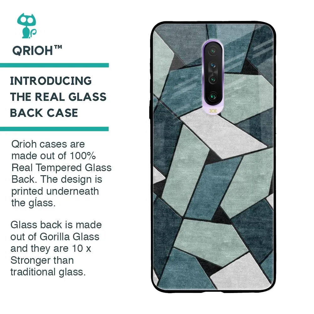 Abstact Tiles Glass Case for Poco X2