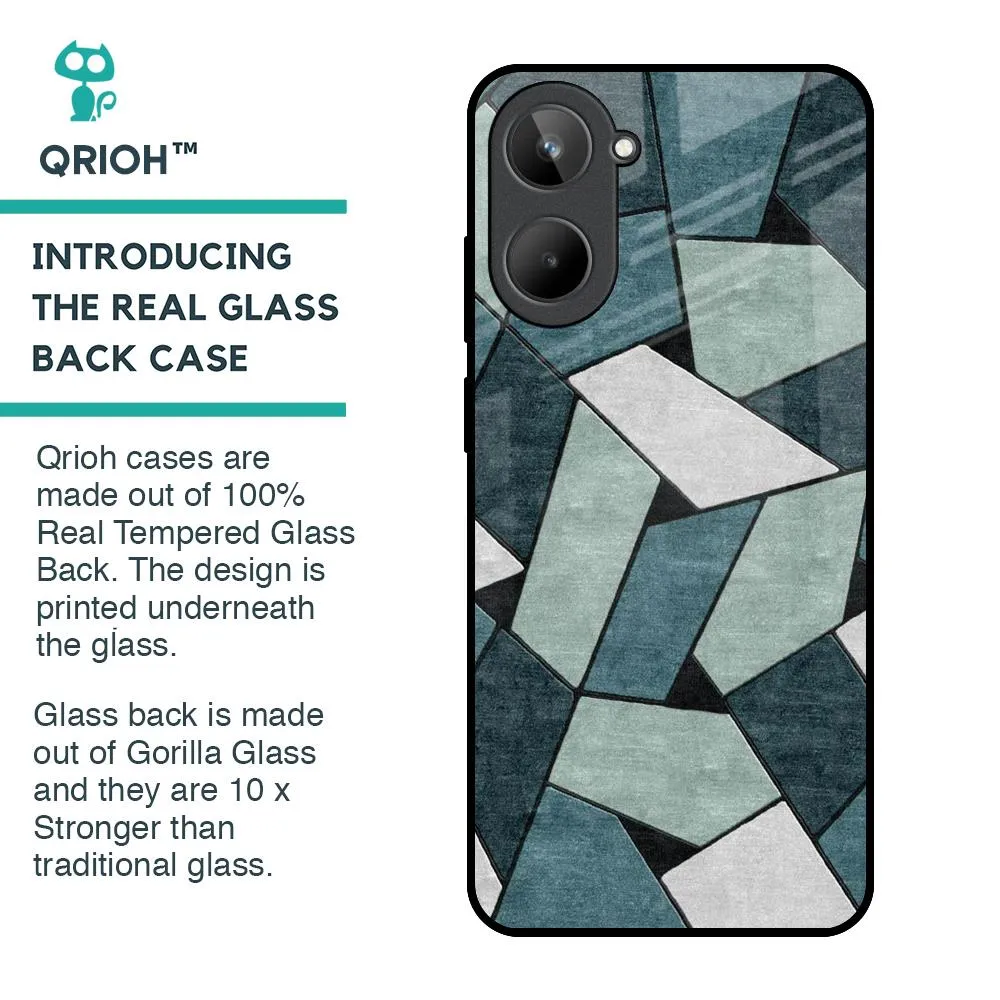 Abstact Tiles Glass Case for Realme 10