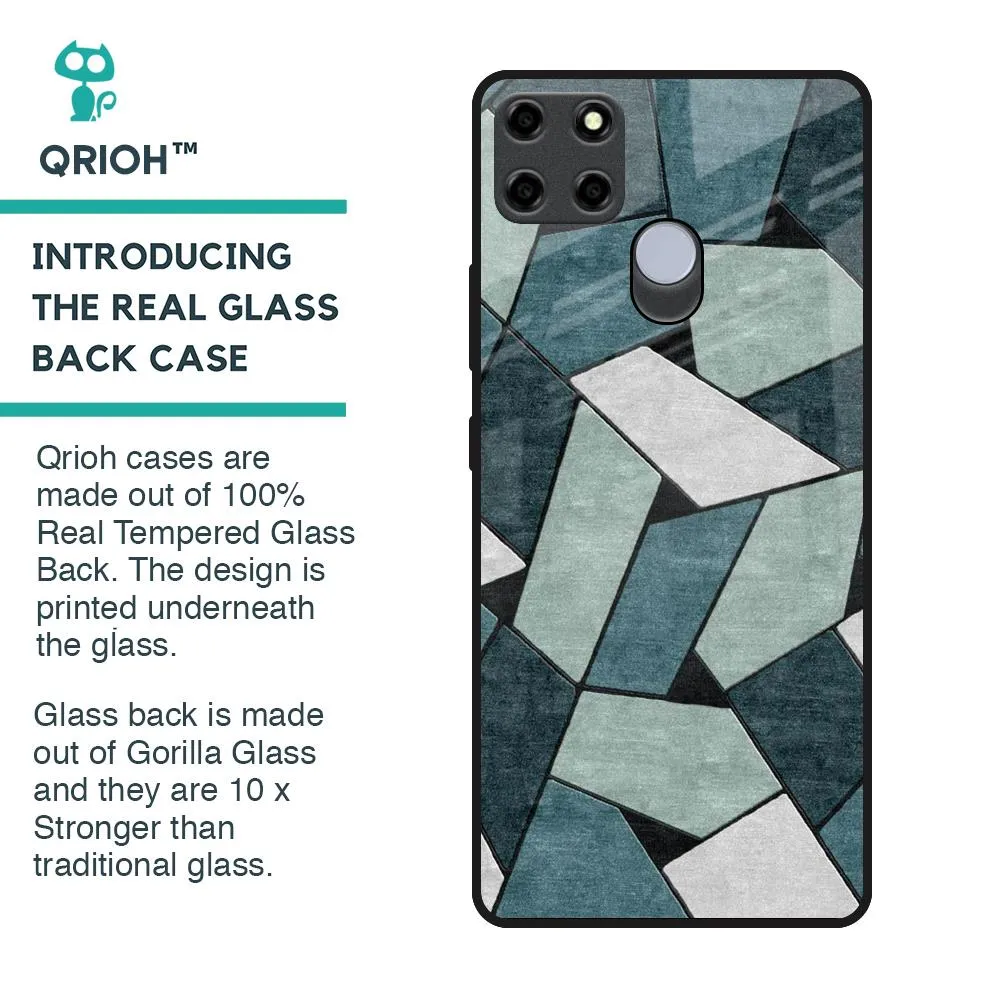 Abstact Tiles Glass Case for Realme C25