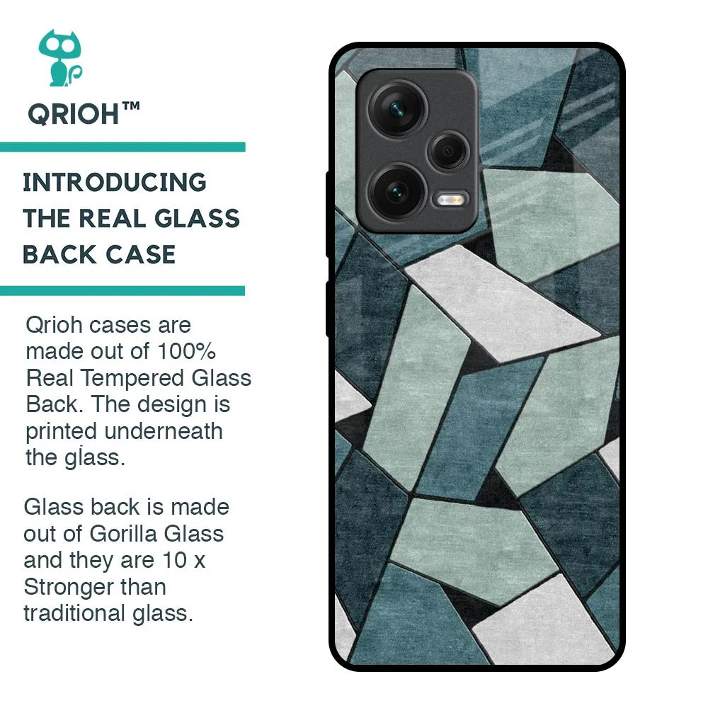 Abstact Tiles Glass Case for Redmi Note 12 Pro Plus 5G