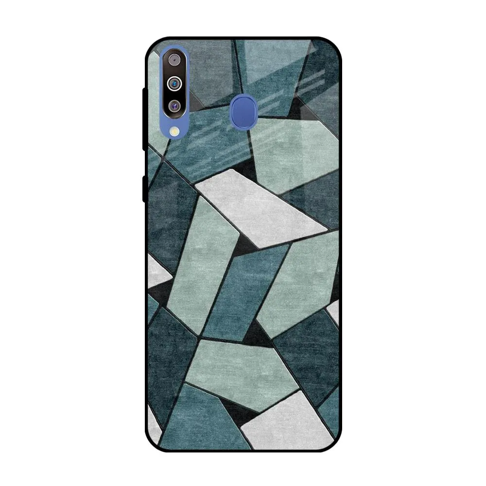 Abstact Tiles Glass Case for Samsung Galaxy M40