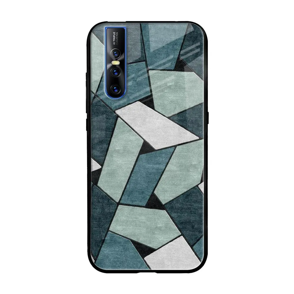 Abstact Tiles Glass Case for Vivo V15 Pro