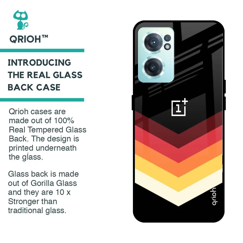 Abstract Arrow Pattern Glass Case For OnePlus Nord CE 2 5G