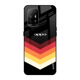 Abstract Arrow Pattern Glass Case For Oppo F19 Pro Plus