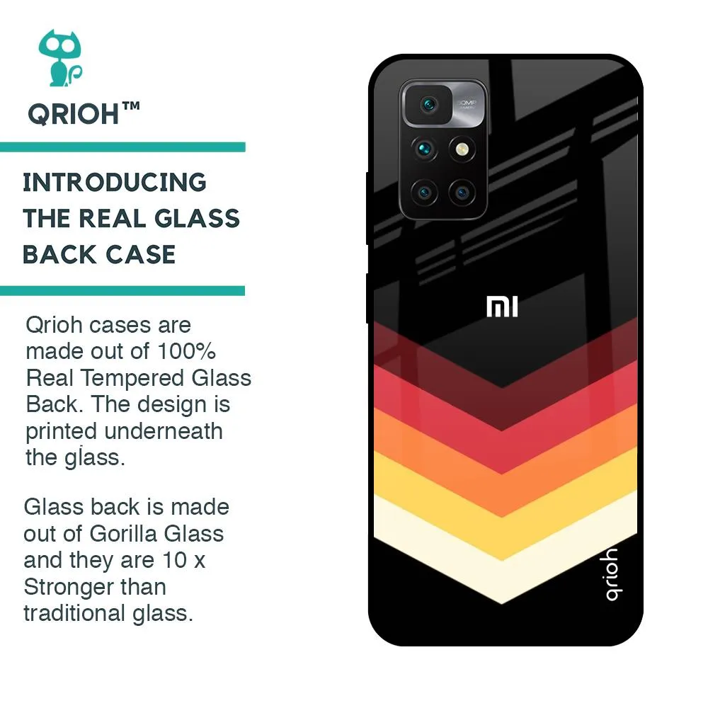 Abstract Arrow Pattern Glass Case For Redmi 10 Prime