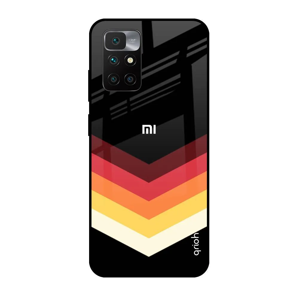 Abstract Arrow Pattern Glass Case For Redmi 10 Prime