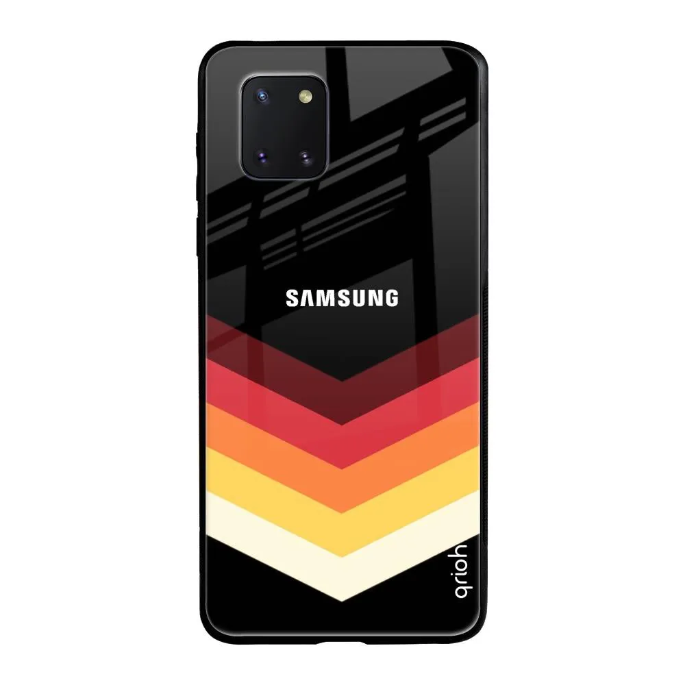 Abstract Arrow Pattern Glass Case For Samsung Galaxy Note 10 lite