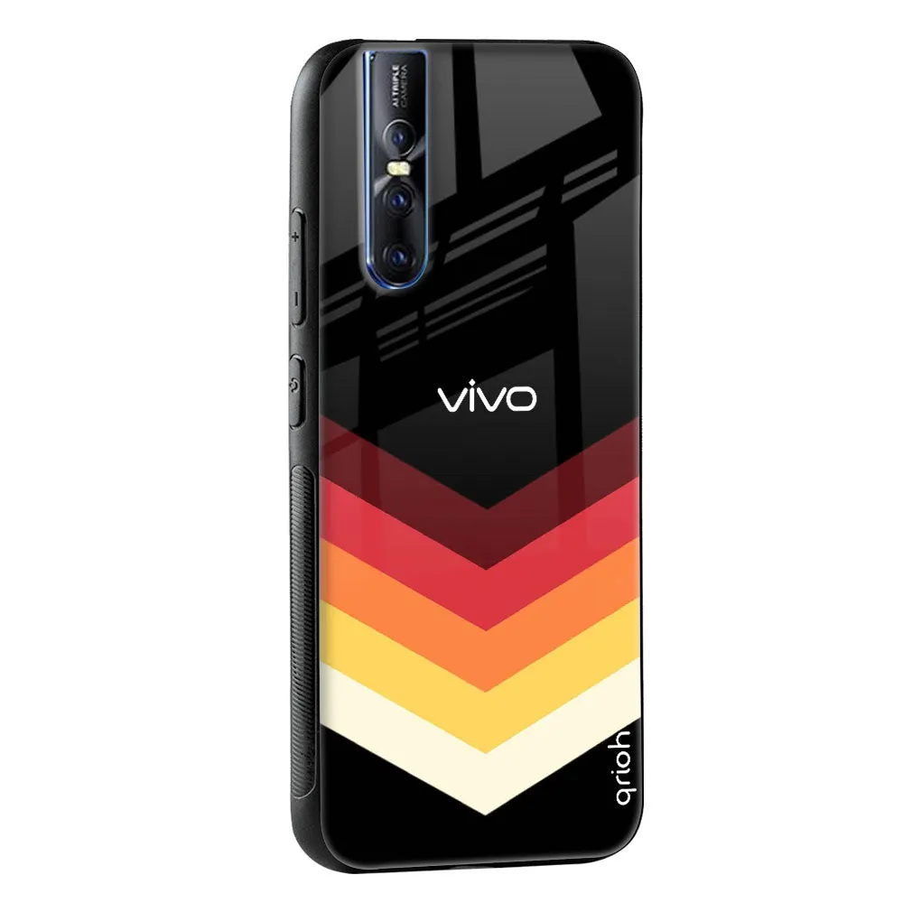 Abstract Arrow Pattern Glass Case For Vivo Y51 2020