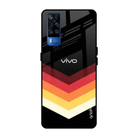 Abstract Arrow Pattern Glass Case For Vivo Y51 2020