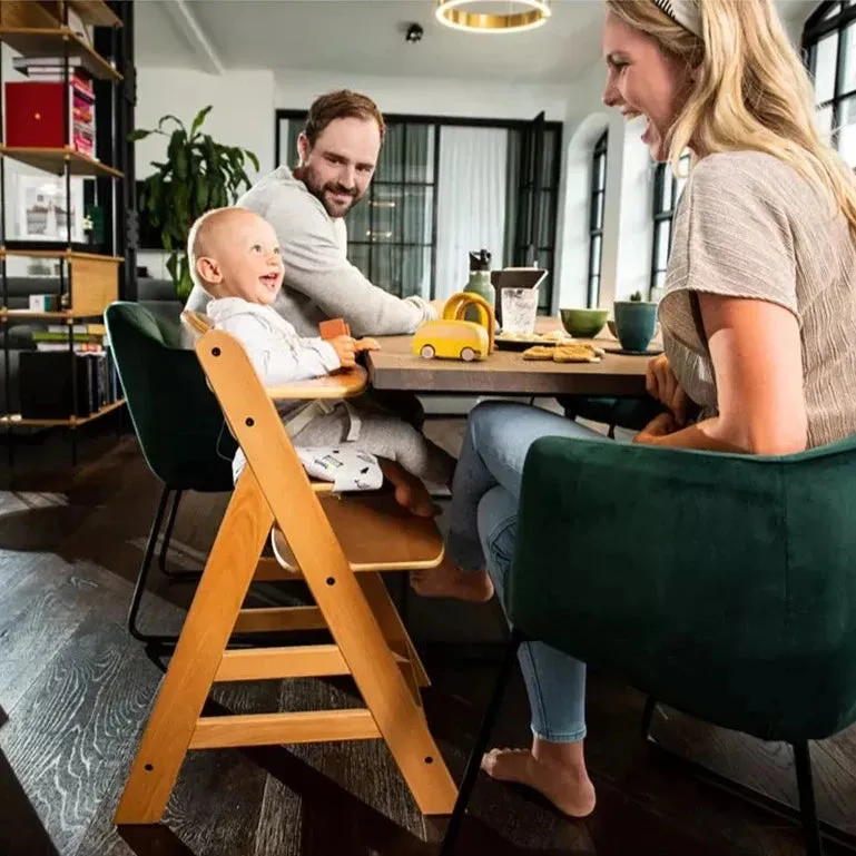 Alpha  Highchair with Cosy Select Seat - Natural/Jersey Charcoal