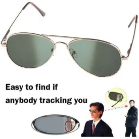 Anti UV Anti-Tracking Monitor Rearview Sunglasses