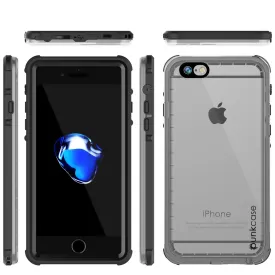 Apple iPhone SE (4.7") Waterproof Case, PUNKcase CRYSTAL Black W/ Attached Screen Protector  | Warranty