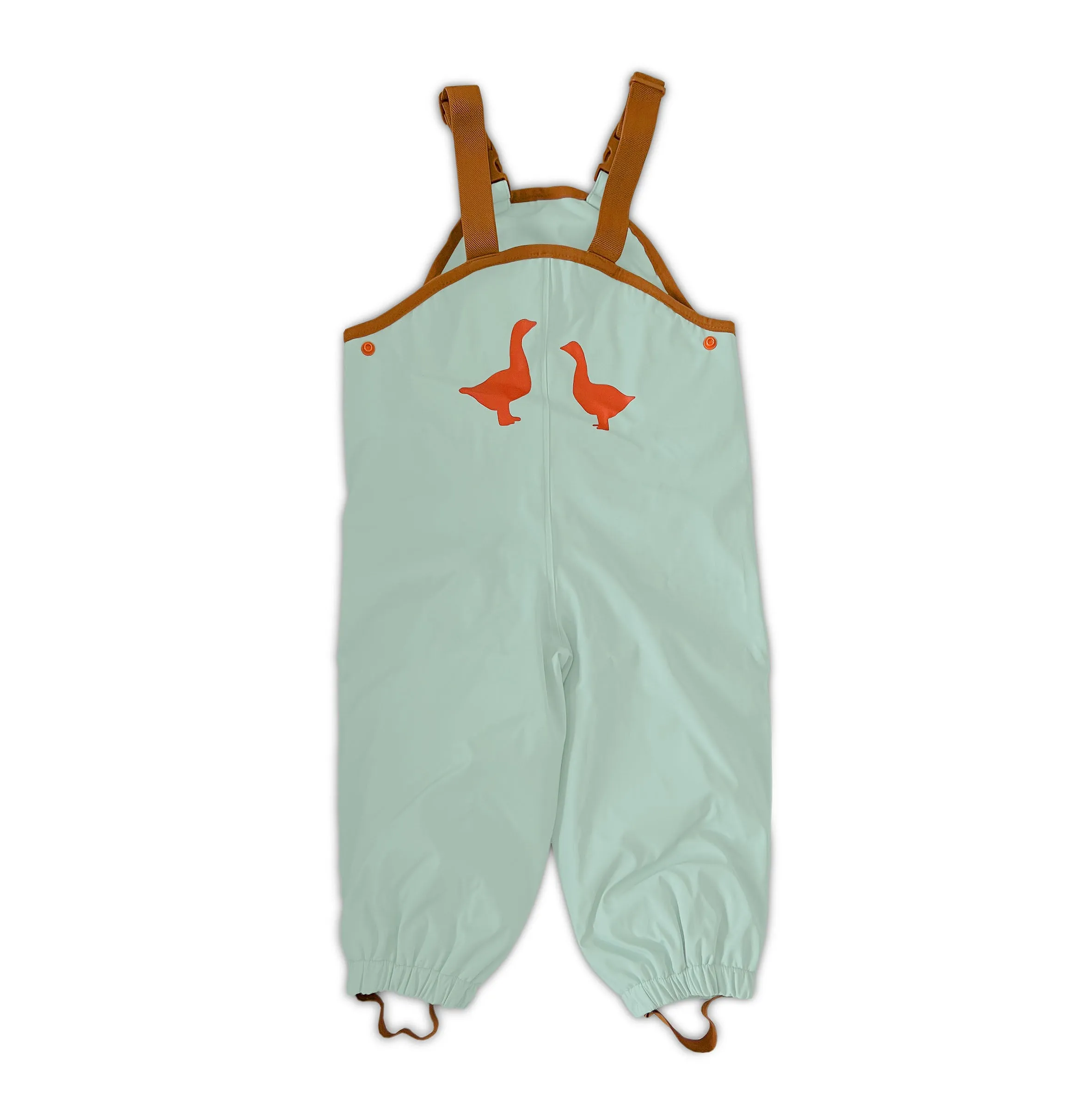 Aqua Puddle Duck Rain Overalls