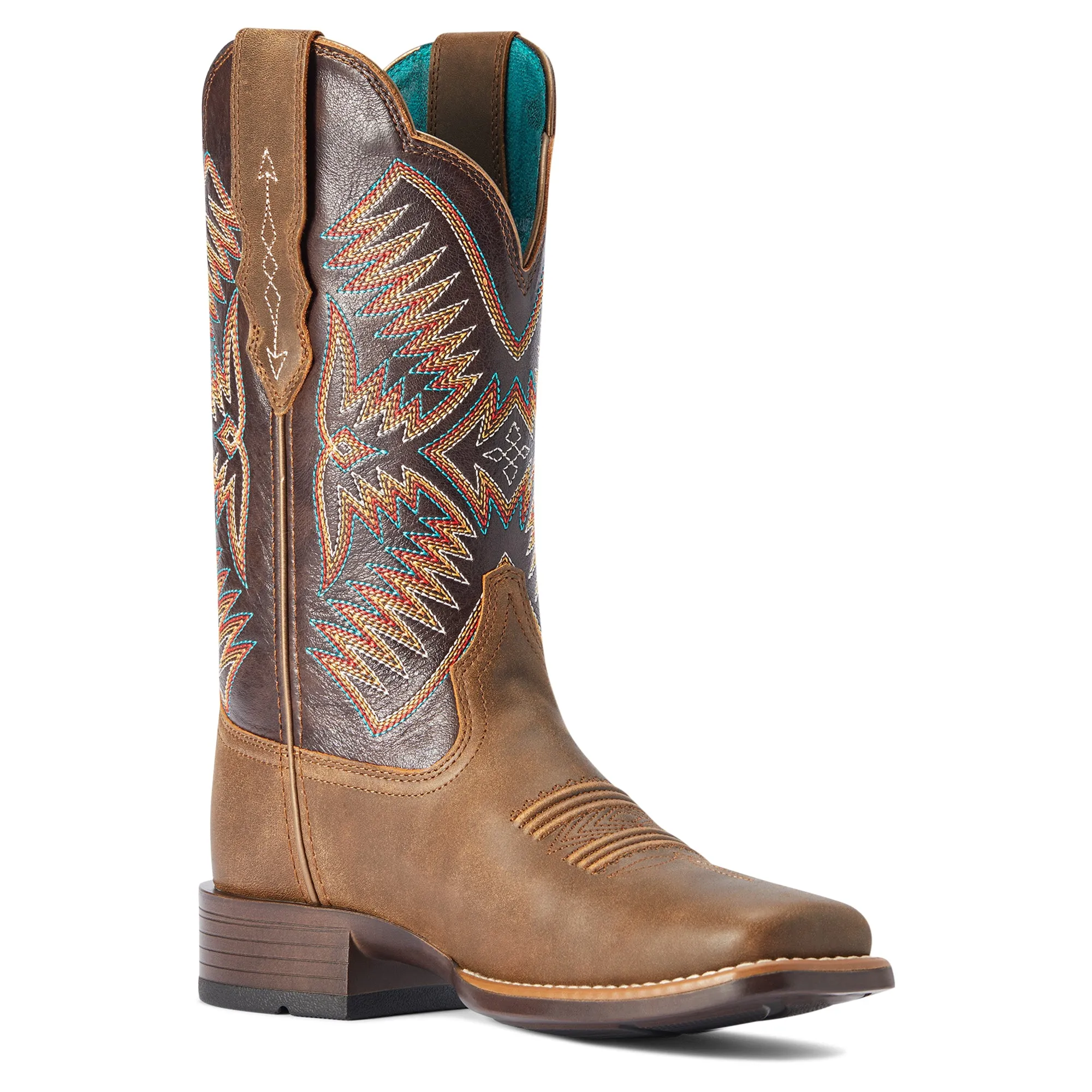 Ariat Ladies 10042386 Odessa StretchFit Western Boots in Fateful Brown