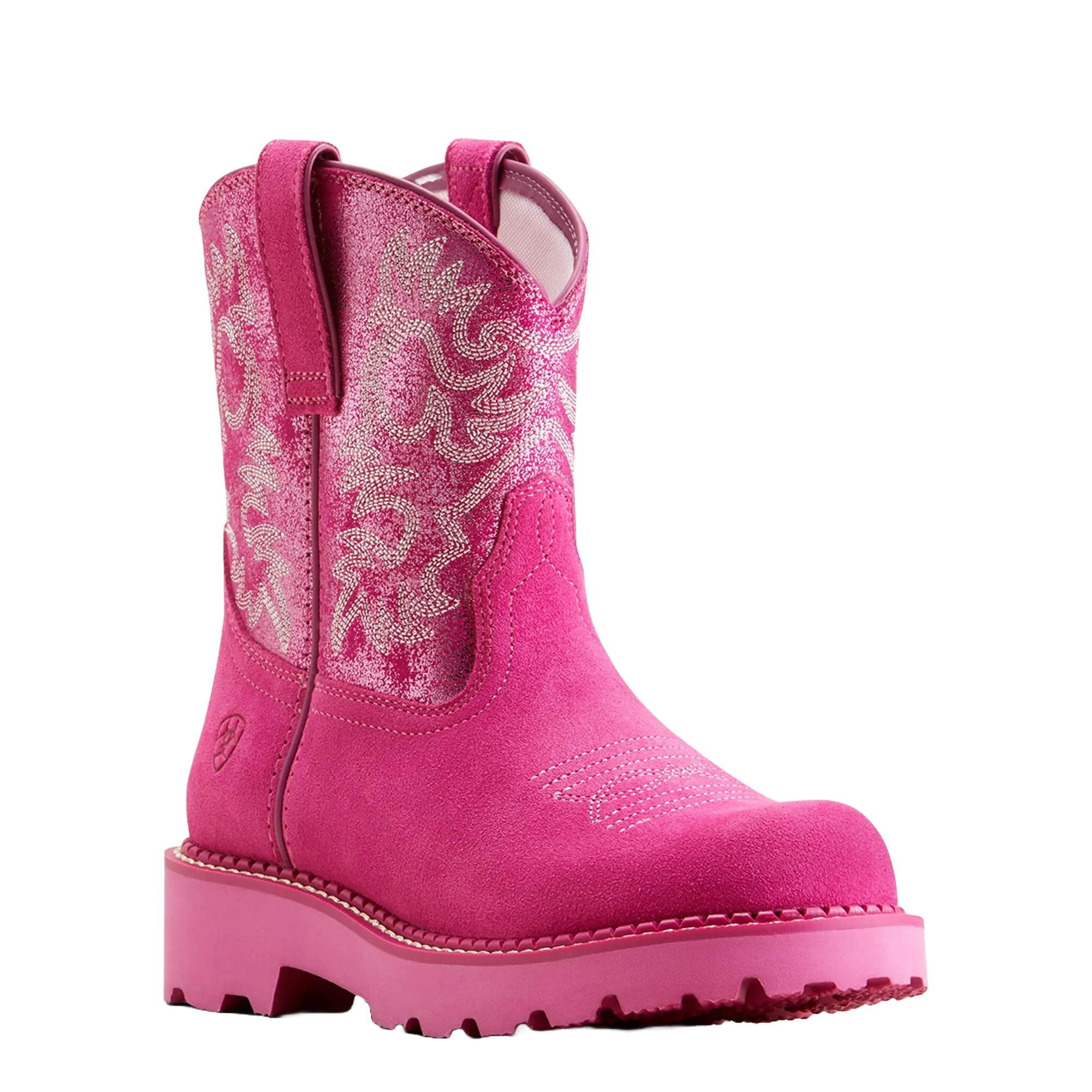 Ariat Ladies Fatbaby Hottest Pink Western Boots 10050997