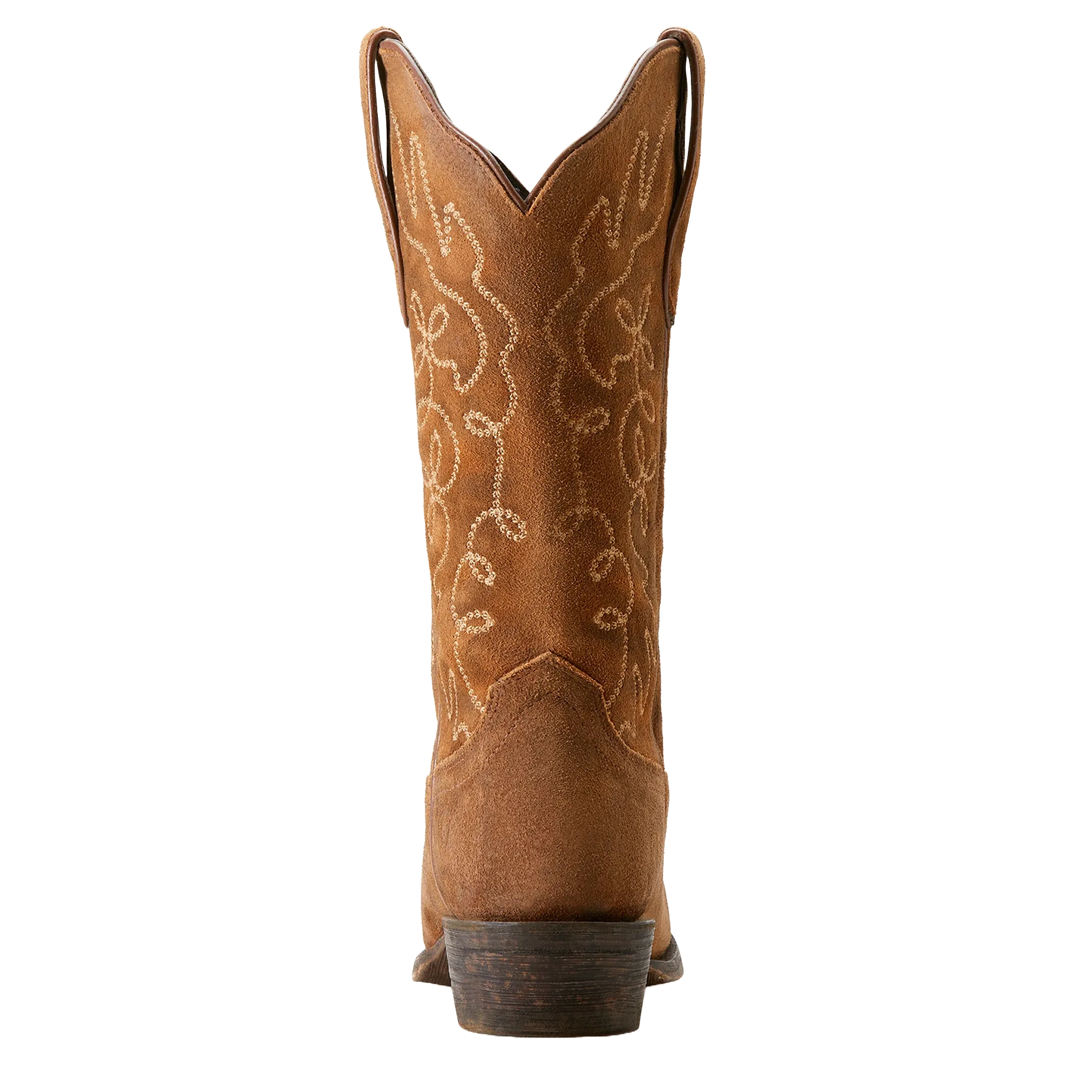 Ariat Ladies Jukebox Dark Ginger Suede Western Boots 10053790