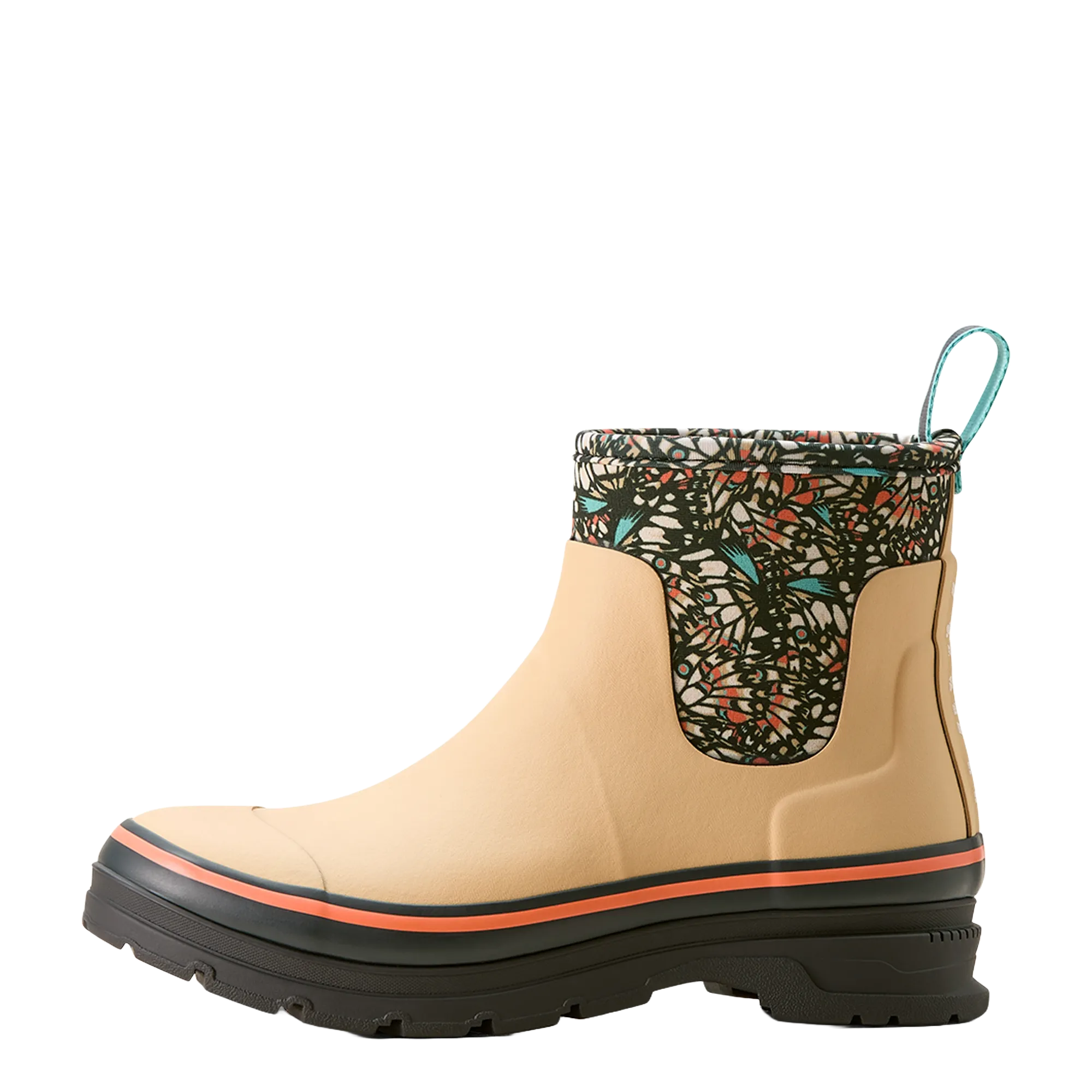 Ariat Ladies Kelmarsh Tan Butterfly Shortie Rubber Boot 10053688