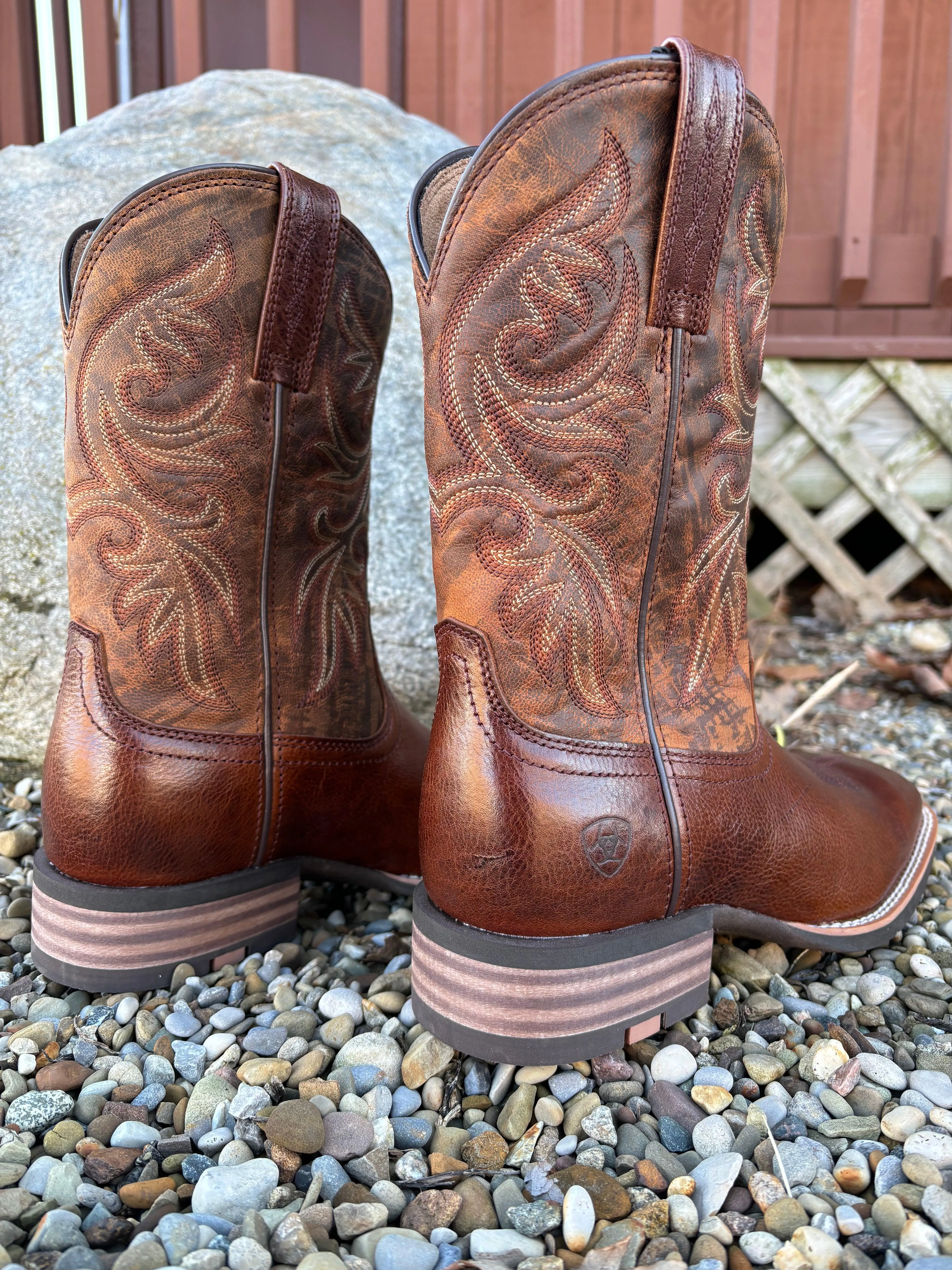 Ariat Men's Beasty Brown Slingshot Square Toe Cowboy Boots 10050936