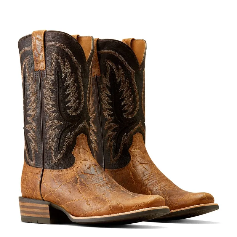 Ariat Men's Stadtler Smoked Tan/Aging Barrel Cowboy Boots 10051031