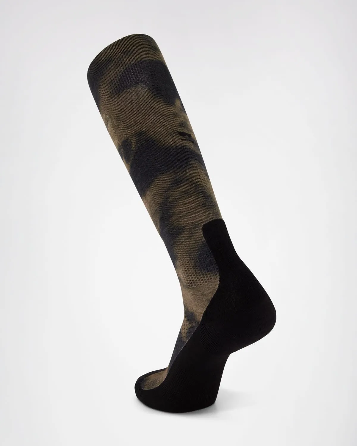 Atlas Merino Snow Sock - Olive Tie Dye