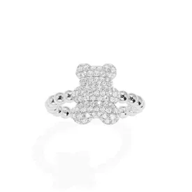 Baby Snow Yummy Bear Ring with Beads