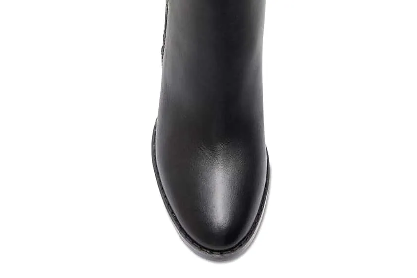 Balmoral Boot in Black Leather