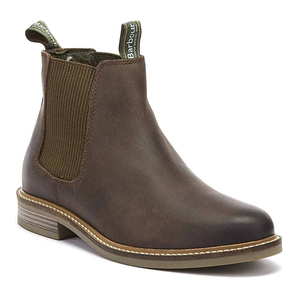 Barbour Farsley Mens Choco Brown Chelsea Boots