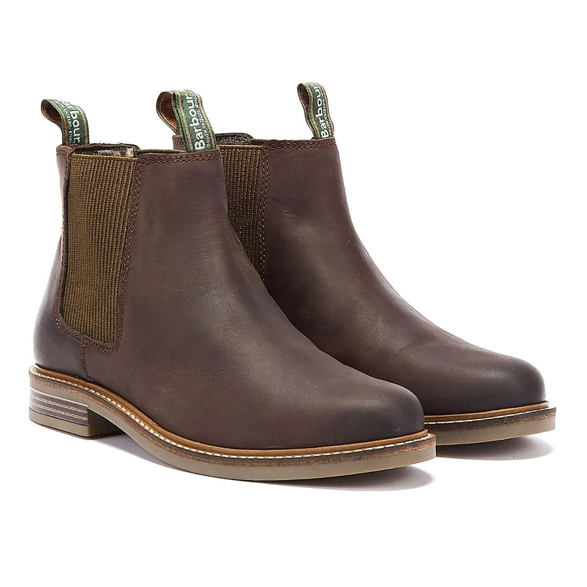 Barbour Farsley Mens Choco Brown Chelsea Boots