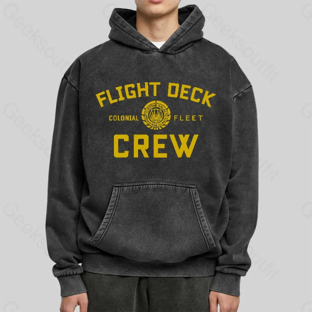 Battlestar Galactica Flight Deck Crew Washed Hoodie