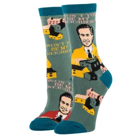 Cozy Be My Neighbor Themed Socks – Comfortable and Fun Gift for Fans of Neighborhood Characters