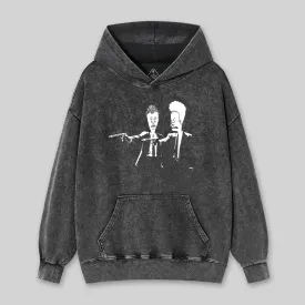 Beavis And Butthead Pulp Fiction Washed Hoodie