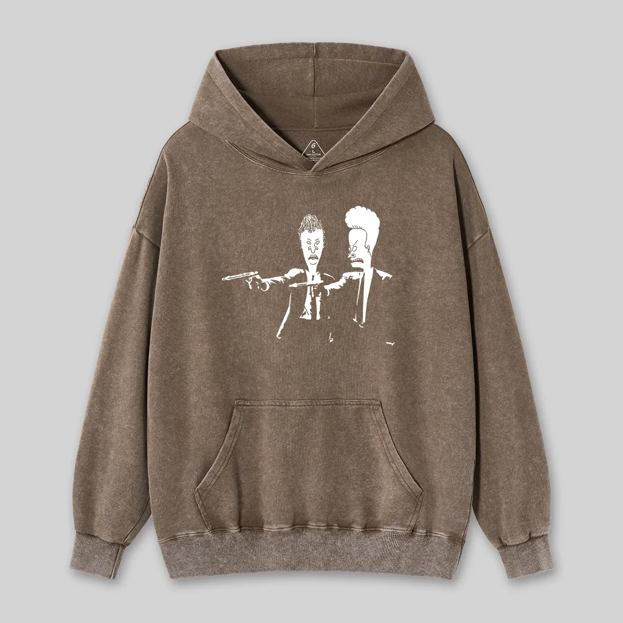 Beavis And Butthead Pulp Fiction Washed Hoodie