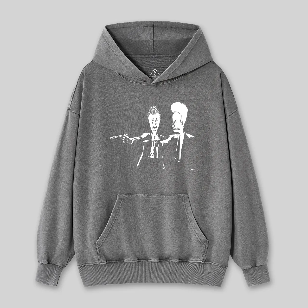 Beavis And Butthead Pulp Fiction Washed Hoodie