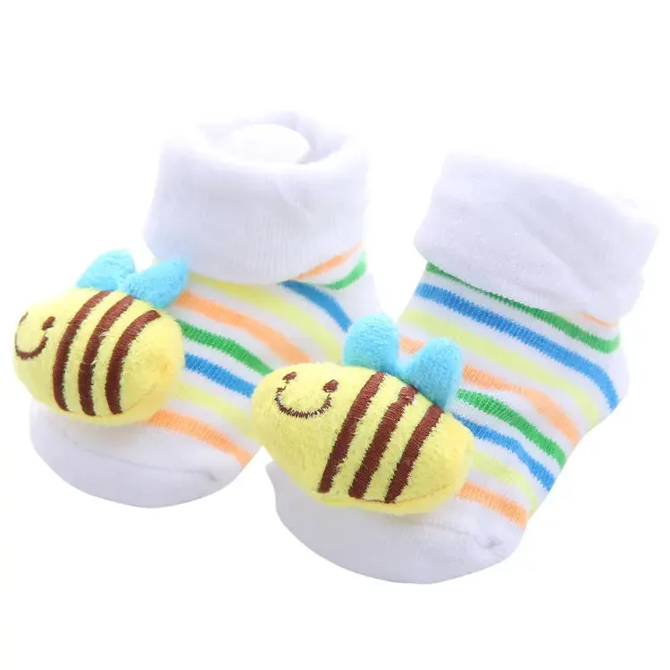 Bee Anti-Slip Slipper Boot Socks (Ages 6 mo. - 1 yr)