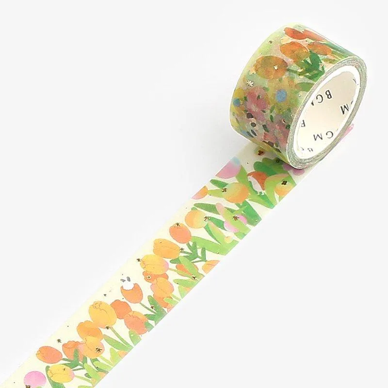 BGM Little World Tulip Garden Washi Tape