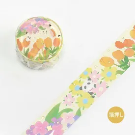 BGM Little World Tulip Garden Washi Tape