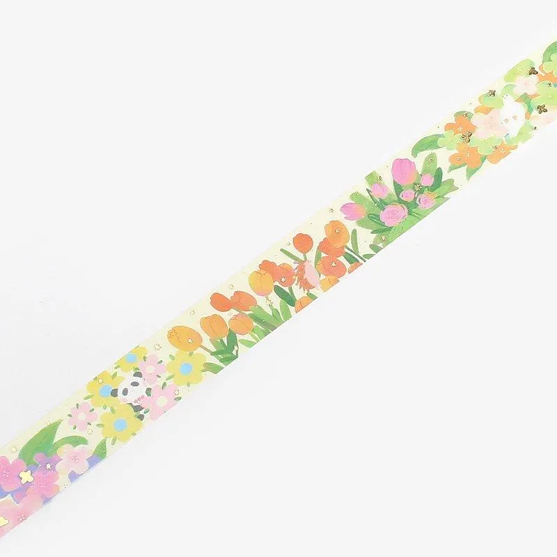 BGM Little World Tulip Garden Washi Tape