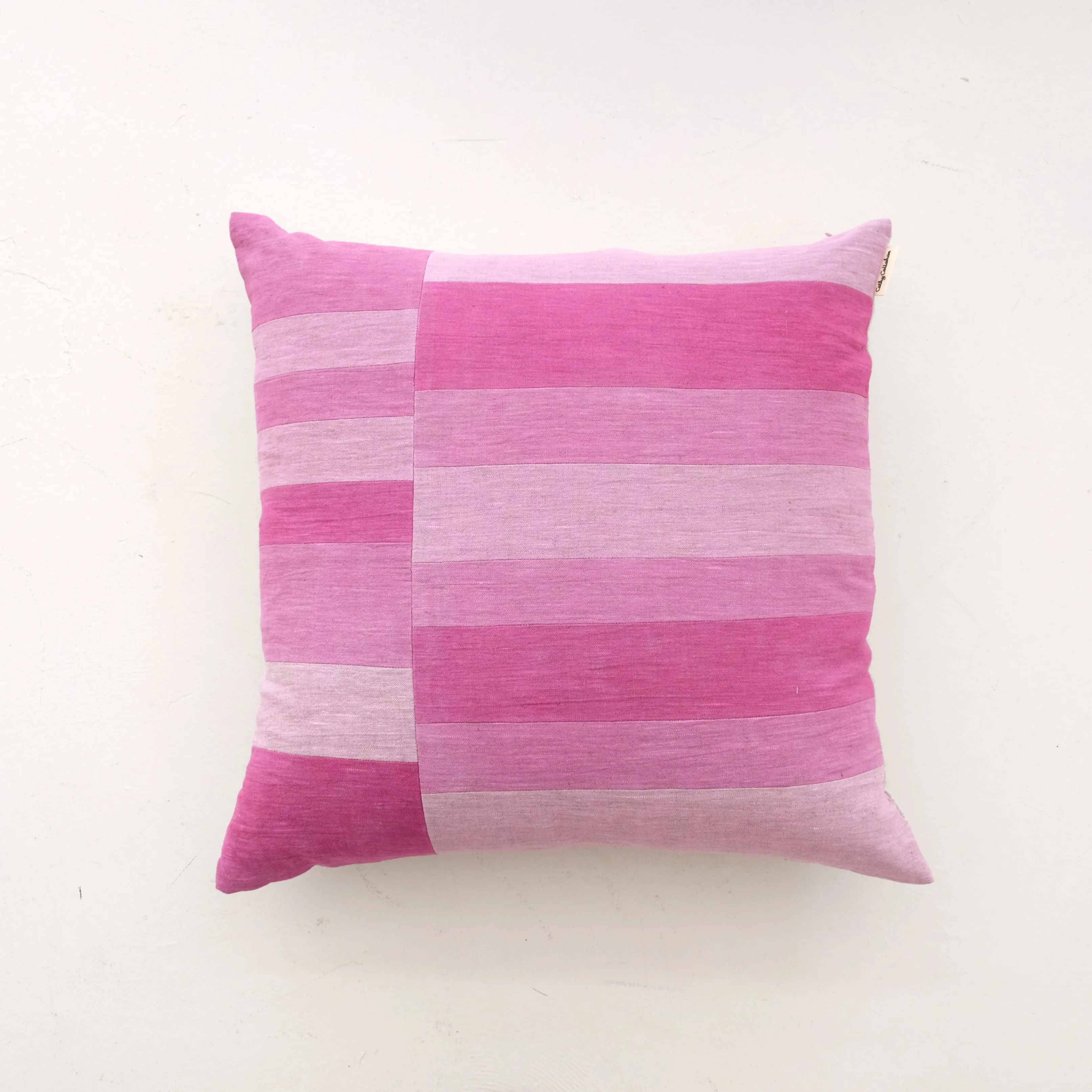 Cathy Callahan Patchwork 24" Square Pillow - Peony