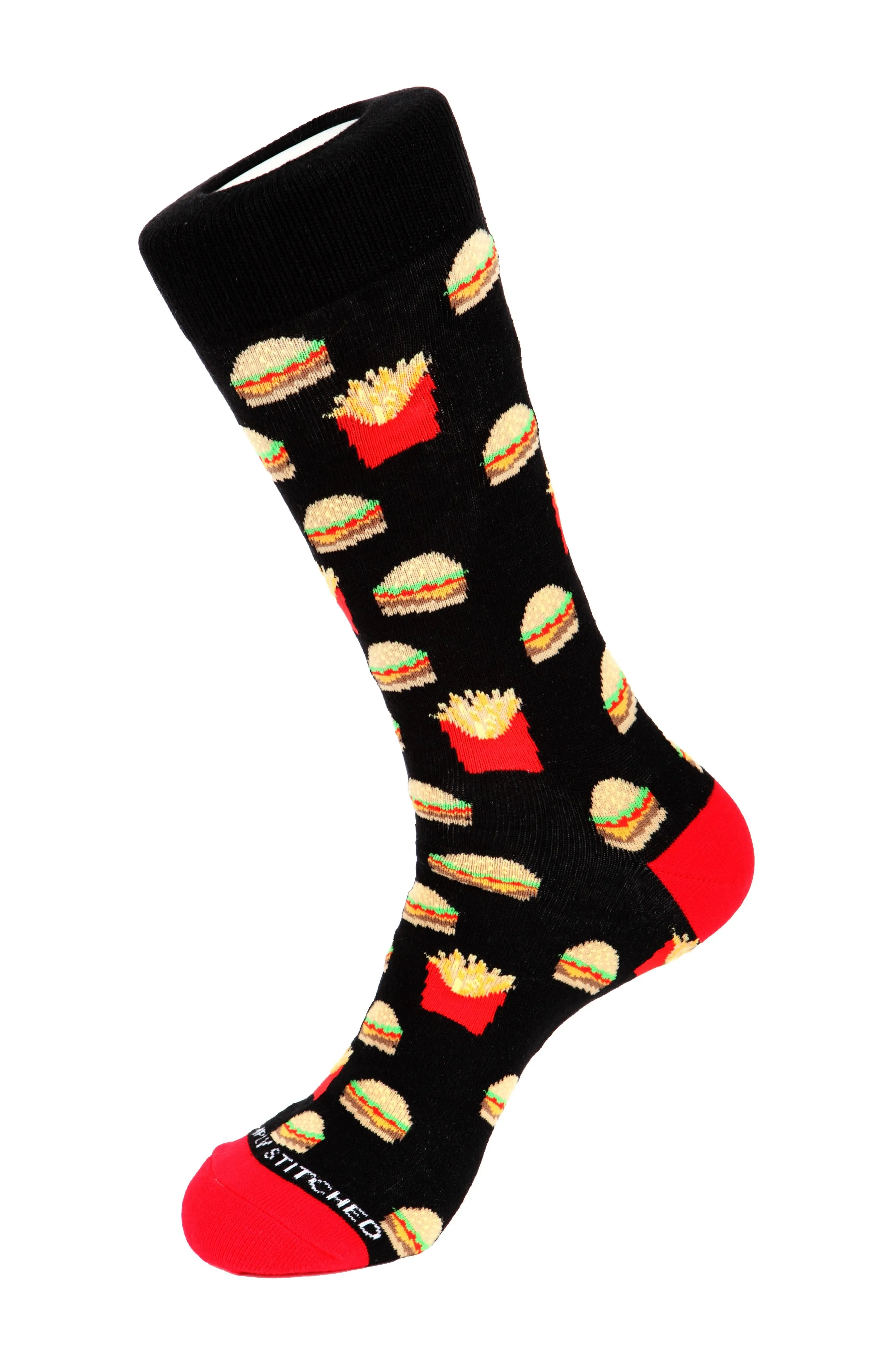 Cheeseburger and Fries Sock