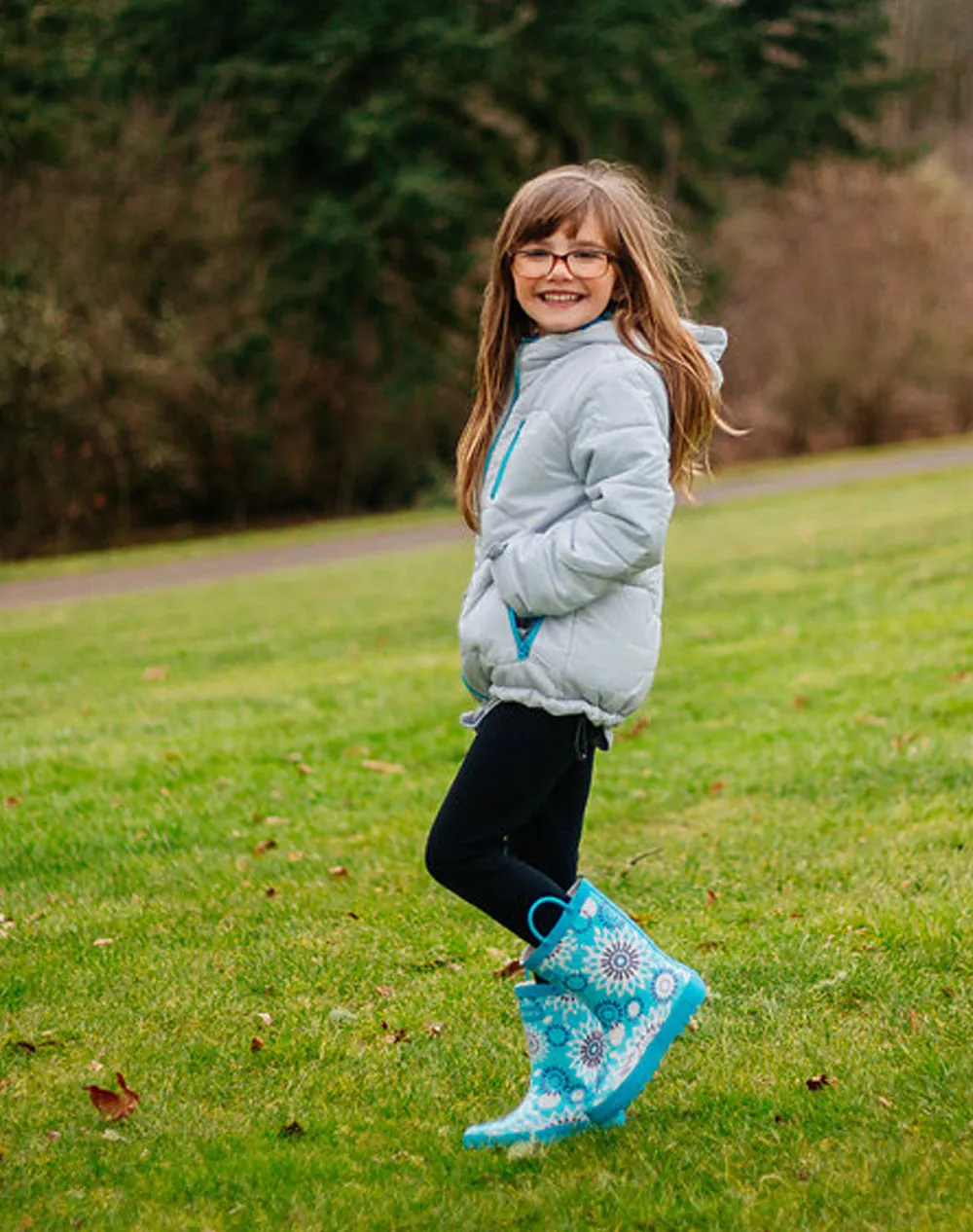 CHILDREN’S RUBBER RAIN BOOTS, FROZEN BURSTS