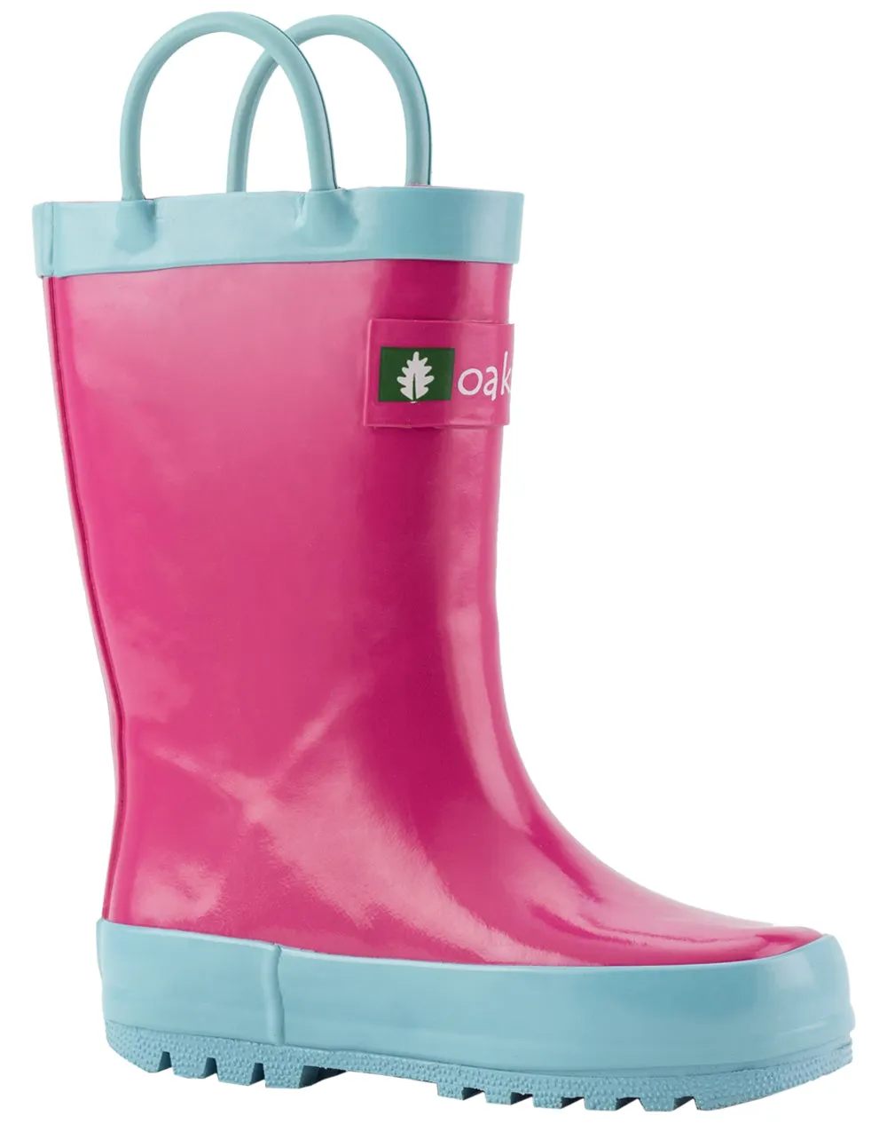 CHILDREN’S RUBBER RAIN BOOTS, JAZZY PINK