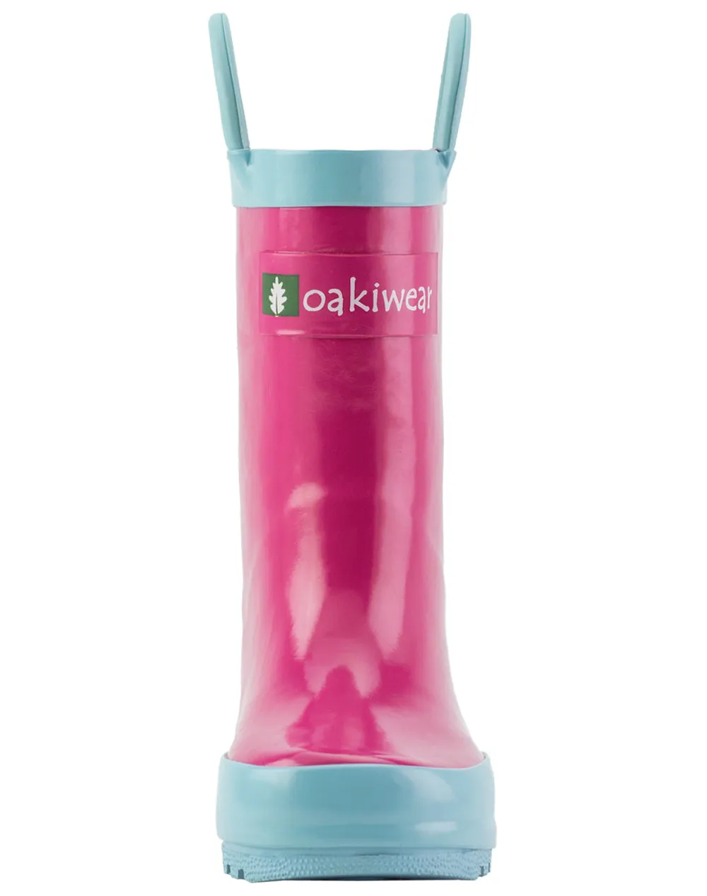 CHILDREN’S RUBBER RAIN BOOTS, JAZZY PINK