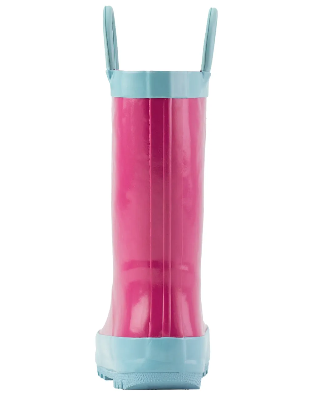 CHILDREN’S RUBBER RAIN BOOTS, JAZZY PINK